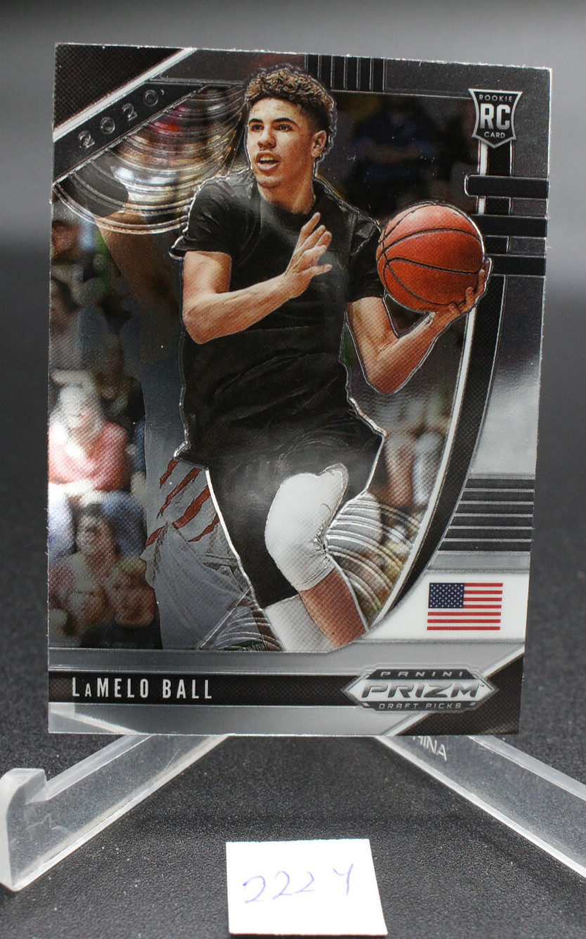 LaMelo Ball 2020-2021 Prizm Draft Picks Rookie Base Card #3 Charlotte Hornets