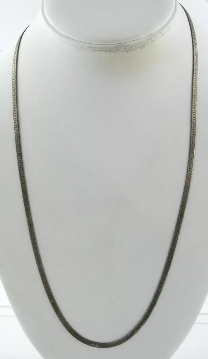 24 inch sterling cheap silver herringbone chain