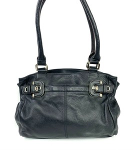 tignanello black leather purse
