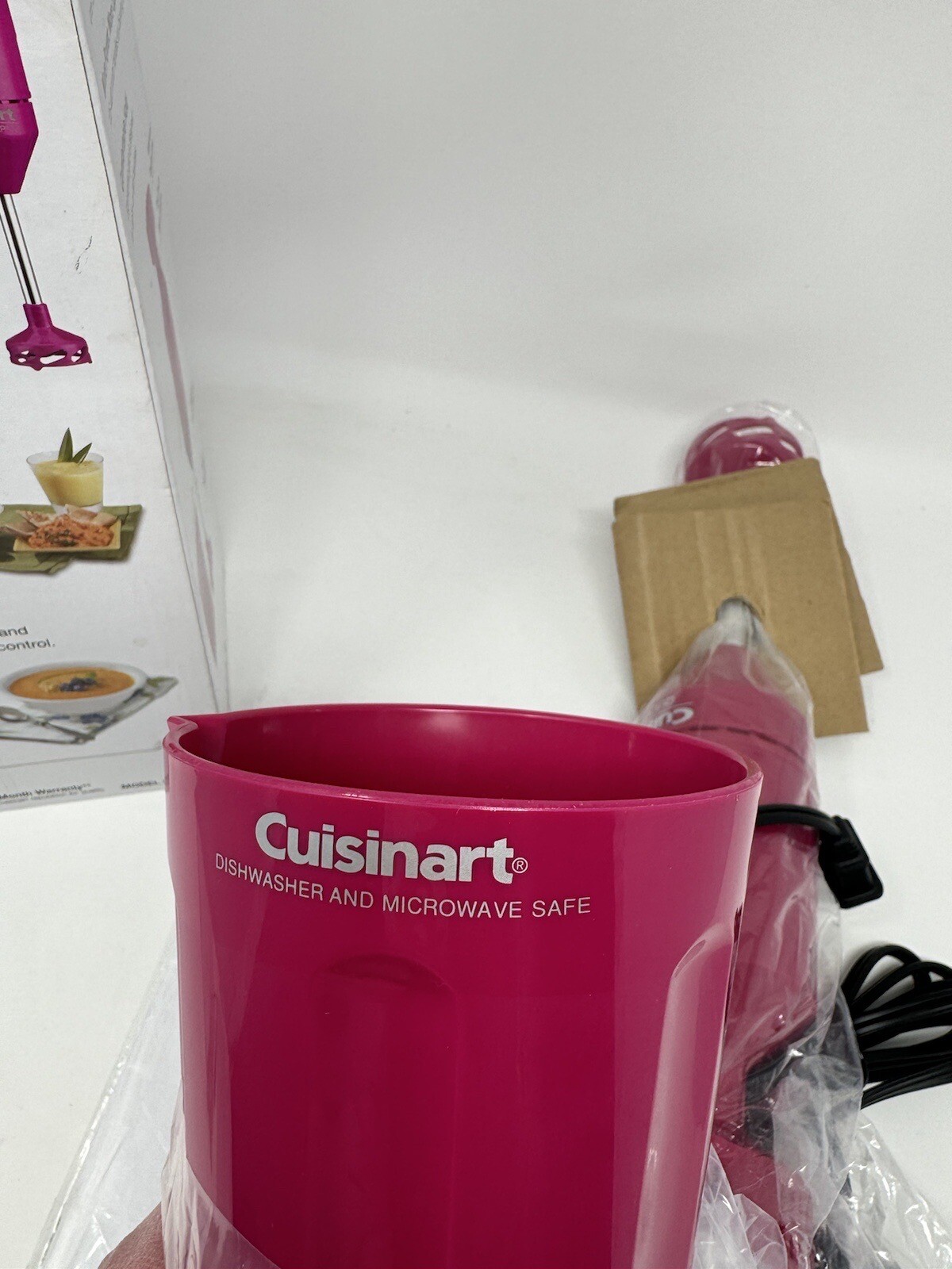 CUISINART QUICK PREP 2 Speed HAND BLENDER Raspberry Pink MODEL CSB-33DR NEW
