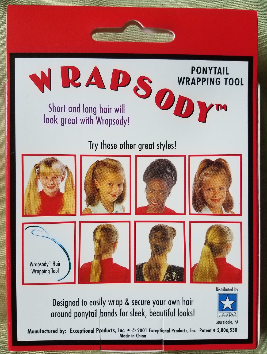 Wrapsody Ponytail Wrapping Tool As Seen On TV 78159 Plus Styling