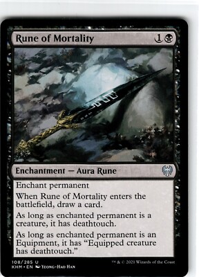mtg kaldheim rune cards Magic The Gathering - - of Might Rune Demon that have different names Magic The Gathering' Kaldheim Deck