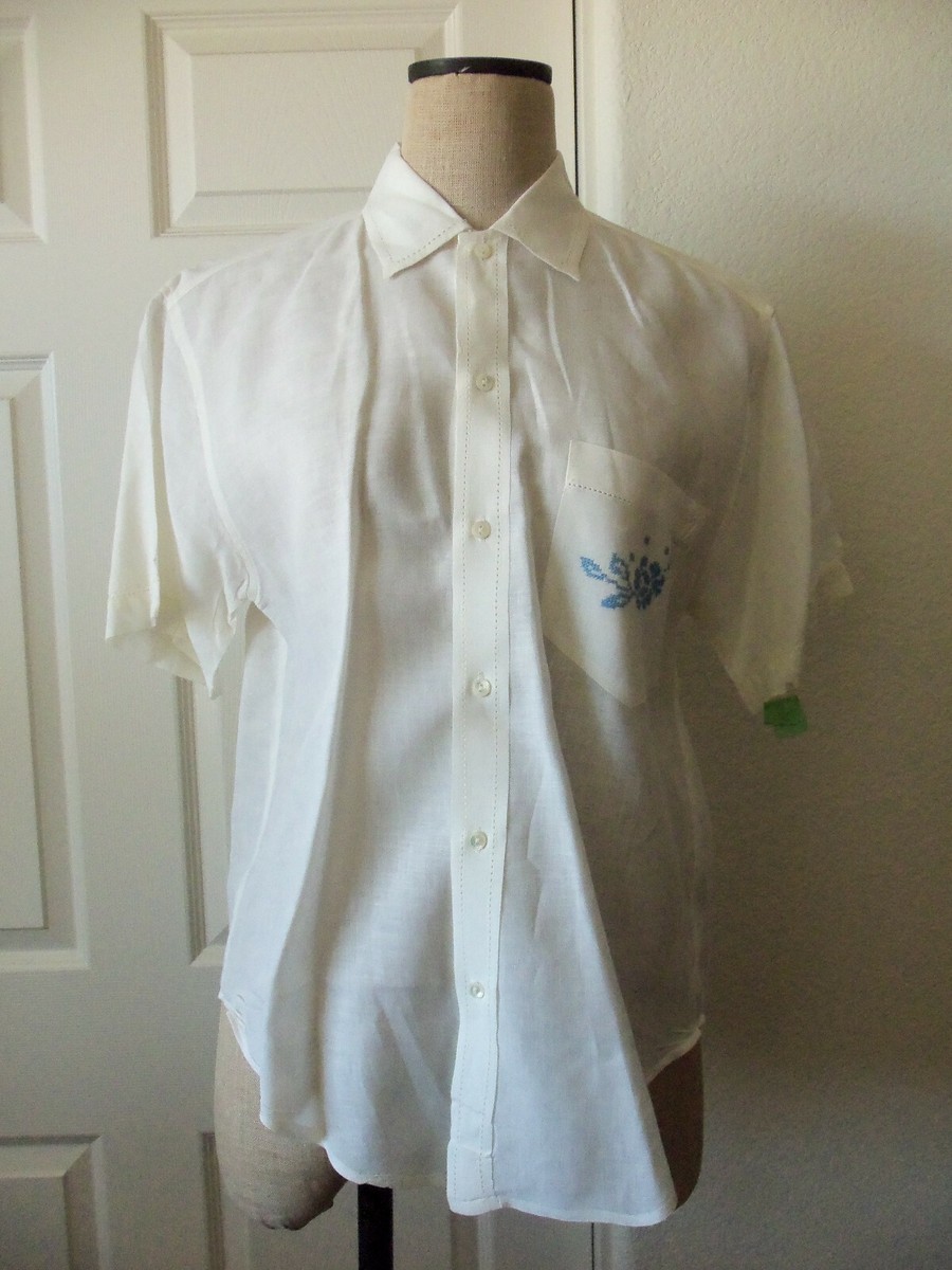 Vintage Ralph Lauren Country Ivory 100% Linen Fancy Pocket