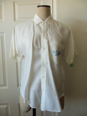 Vintage Ralph Lauren Country Ivory 100% Linen Fancy Pocket