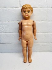 Vtg 10 Germany Turtle Mark Celluloid Hard Plastic Doll Strung Schutz-Marke Toy