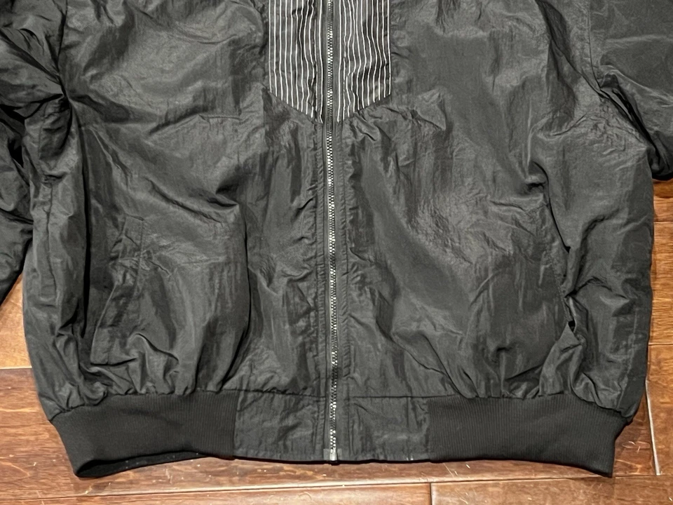 VTG Articwear Arctic Cat Black Striped Mens 2XL Zip Snowmobile Racing Ski Jacket - Image 4 of 4