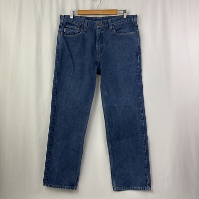 Carhartt Mens Denim Blue Jeans Relaxed Fit B460 DVB Size 36x30 