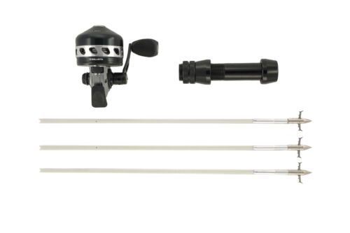 BALLISTA Crossbows Bowfishing Bundle:  Spincast Reel BL33 & Reel Seat & 3 Arrows - Picture 1 of 13