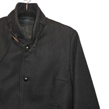 G Star Black Wool Blend Pea Coat - Size M