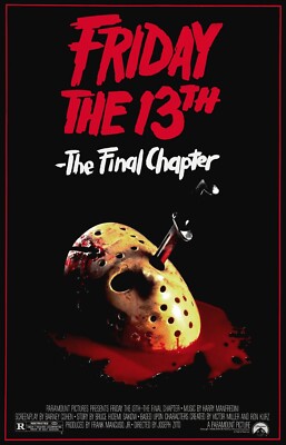 Free Same Day Shipping FRIDAY THE 13TH The Final Chapter Borderless 11x17 Poster