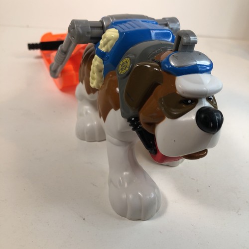 Fisher Price Rescue Heroes Wind Chill St. Bernard Dog with Sled #77519 2000 - Picture 3 of 6