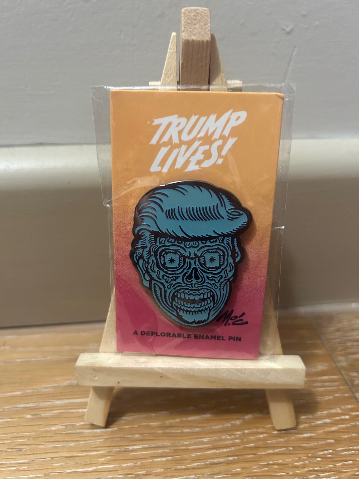 Creepy Co. Company They Live! Trump Lives! Donald Trump Enamel Pin Horror