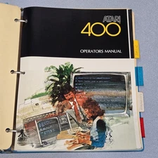 Atari 400 COMPUTER Operator Basic System Hardware Manual Complete Binder 