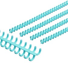 8.5mm 1/3" Spiral Binding Coils 30 Pcs Spirals 20-25 Sheet Blue