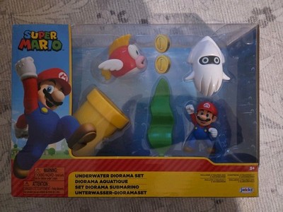 Nintendo Super Mario Underwater Diorama Set Collectible New Toy