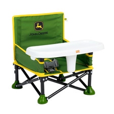 John Deere Pop 'N Sit Portable Booster Chair, Floor Seat, Indoor/Outdoor Use, Co