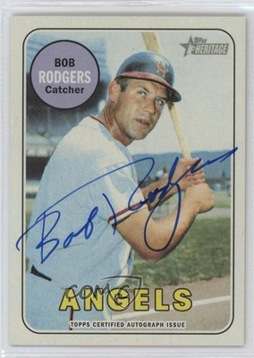 2018 Topps Heritage Real One Auto Buck Rodgers Bob Rodgers #ROA-BRO Auto 0n8h