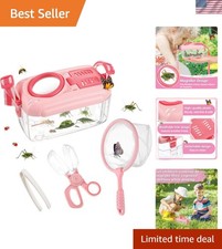 Bug Catcher for Kids - Sturdy Kid Bug Catching Kit Gifts with Butterfly Net C...