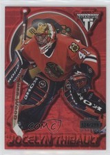 2000-01 Pacific Private Stock Titanium Red 124/299 Jocelyn Thibault #18 0c3