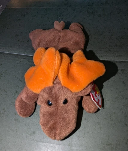 Vintage 1993 Ty Beanie Babies CHOCOLATE THE MOOSE w/ Ear Tag 6"