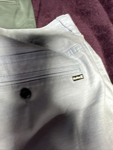 Pantalones Cortos Hurley Para Hombre Talla 36 Azul Blanco Tabla Pantalones Cortos Golf Natación Senderismo - Imagen 13 de 24