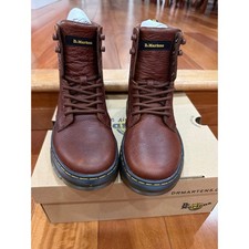 NIB Dr. Martens Combs Leather Boots Womens Cashew Ambassador Brown 31908253 US 5