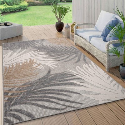 Rugshop Outdoor Carpet Tropical Floral Indoor/Outdoor Rug Patio Carpet Deck Rug