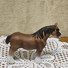 Schleich Retired Brown Clydesdale Stallion Ho...