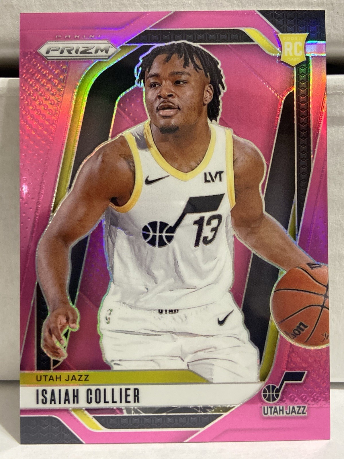 Panini 2024-25 Prizm Isaiah Collier Pink Prizm Rookie Utah Jazz #227 /249