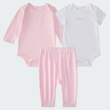 adidas kids adidas 3-Piece Logo Bodyshirt  Pant Set