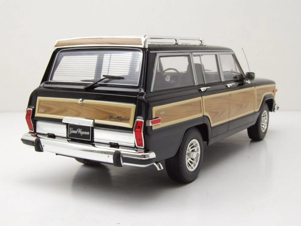 Jeep Grand Wagoneer 1989 Noir Maquette de Voiture 1:18 KK Scale - Photo 2/4