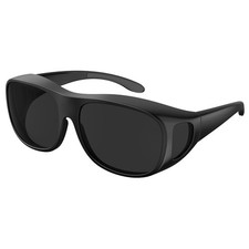 Bloomoak Super Dark Polarized Fit Over Wraparound XL Big Sunglasses CAT 4 Dar...