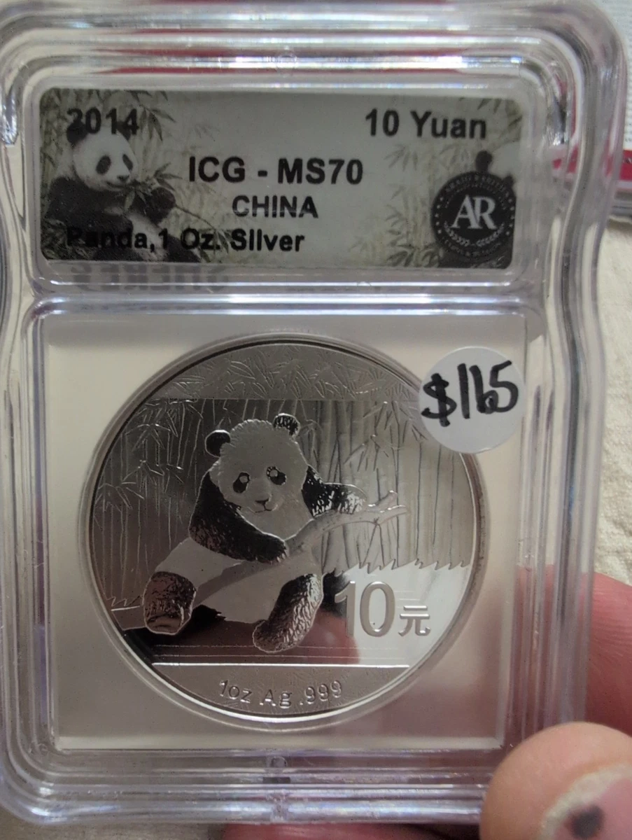 Chinese Panda MS 70 Graded 2014 Silver Bullion Coins for sale | eBay