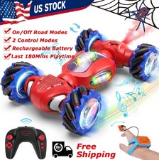 RC Stunt Car 4WD Remote Control Spiderman Gesture Sensing Off-Road Twist Car Toy