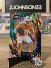 2024 Panini Select - Club Level Bucky Irving #239 Black & Green Shock Prizm (RC)