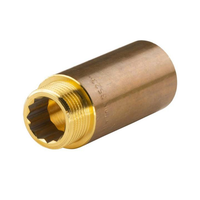 "Messing Gewinde-Fitting HahnverläNgerung Ig/Ag 3/4\" (Dn 20) LäNge 60 Mm - Schwe"