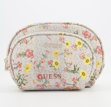 GUESS Two Piece Blush Multi Kyley Cosmetic Bag Set Brand New