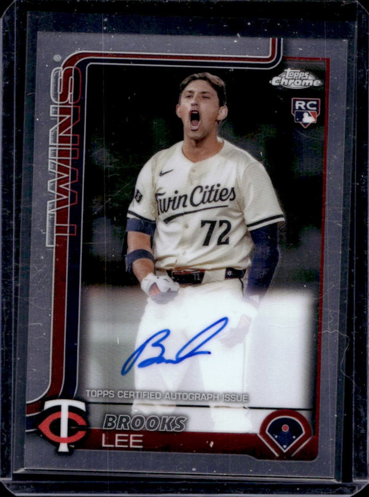 2025 Topps Chrome Brooks Lee Rookie Auto RC #RA-BL Twins