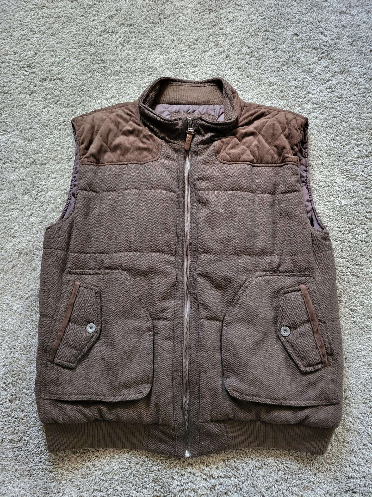 Vtg Y2K Eastside Westside Basic Code Brown Herrin… - image 3