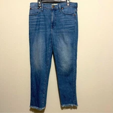 Madewell The Perfect Vintage Jean Size 32 with Raw Hems