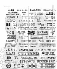 Tim Holtz Cling Stamps - Tidbits