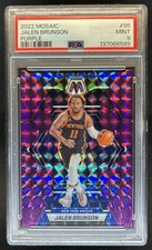 2022-23 Panini Mosaic Jalen Brunson Purple #/99 Knicks PSA 9
