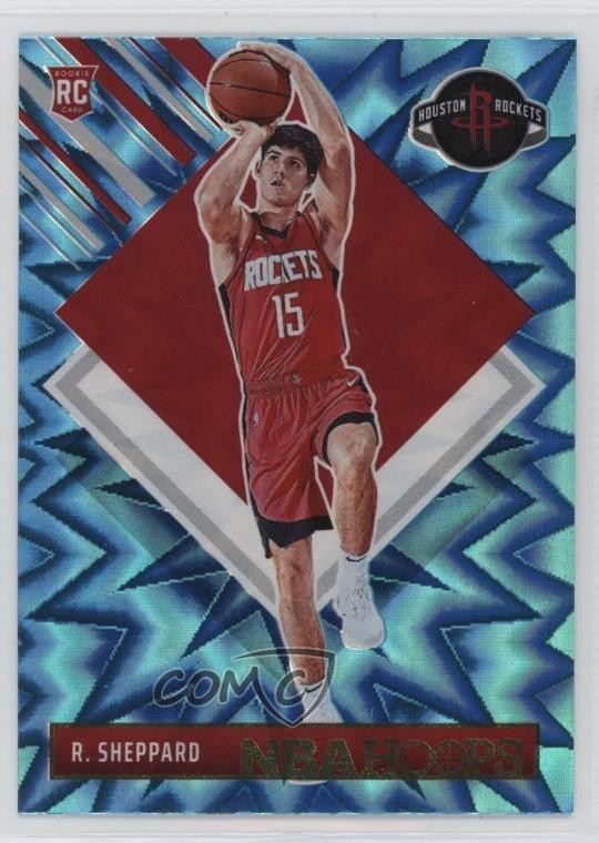 2024-25 Panini NBA Hoops Hoops Tribute Teal Explosion Reed Sheppard #291 3hd