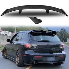 For Mazda 3 Mazdaspeed Hatchback 52 Matte Rear Window Roof Spoiler Trunk Wing