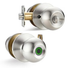 Fingerprint Door Knob, Thumbprint Entry Door Lock for Bedroom  Biometric Key...