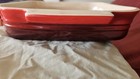 Le Creuset Baking Pan  9 In. Square (Inside) #09.46 Two Tone Red. Excellent  — photo 5