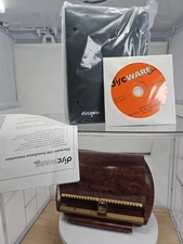 Discgear Selector 50 CD/DVD Game Disc Retrieval System Wood Gold Brown W/ Extras