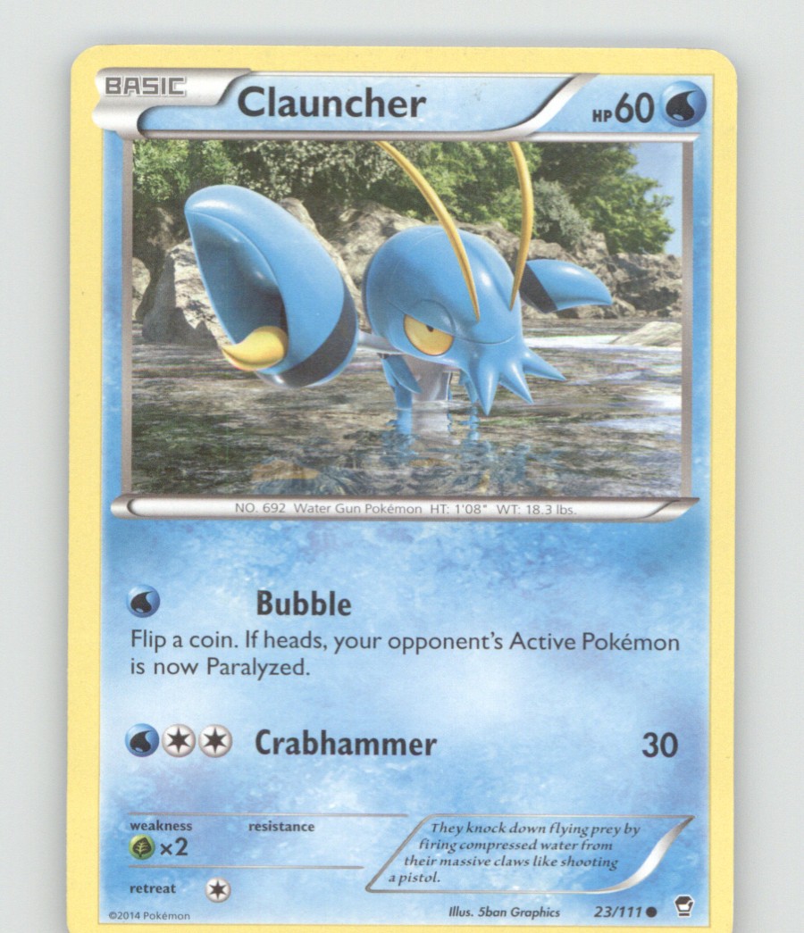 CLAUNCHER COMMON FURIOUS FISTS POKEMON LIGHTLY PLAYED