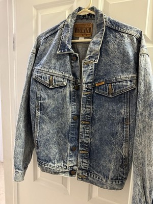 Vintage Authentic 80 s 90 s EDWIN Stonewashed Denim Trucker Jacket Medium