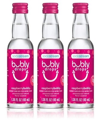 Sodastream Bubly Drops Raspberry Unsweetened Set Of 3 